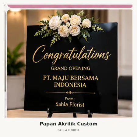 Papan Bunga Akrilik Pajajaran Bogor